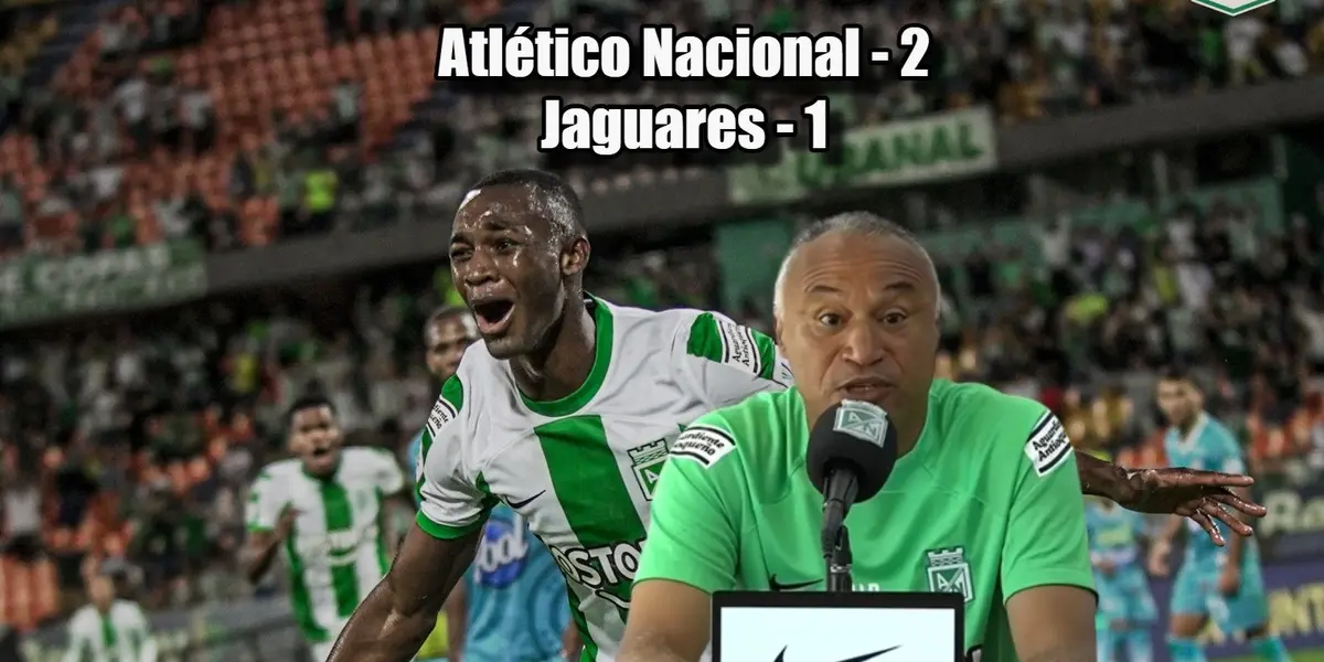 William Amaral aseguró in extremis la victoria de Atlético Nacional contra Jaguares de Córdoba.