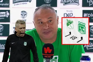 William Amaral como entrenador de Atlético Nacional fue crítico tras el resultado que tuvieron contra el Deportivo Cali.