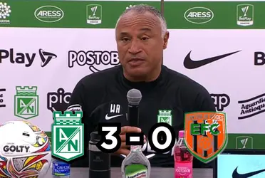 William Amaral habló en la rueda de prensa de Atlético Nacional tras vencer al Envigado FC.