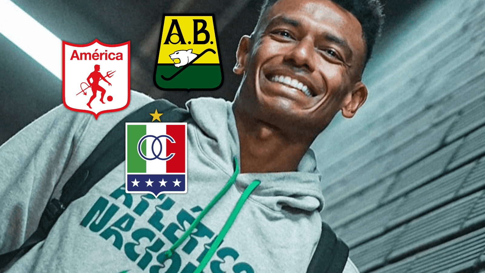William Tesillo, jugador de Atlético Nacional y los clubes que representarán a Colombia en 2025