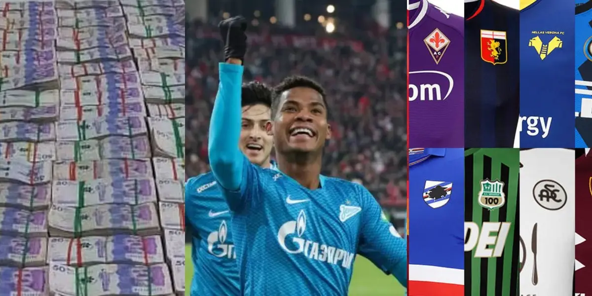 Wilmar Barrios es uno de los cracks de Zenit de Rusia y luego de varios años podría dejar el club