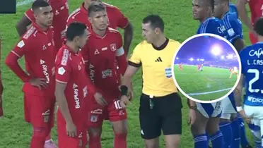 Wilmar Roldán y las dos polémicas de la noche en El Campín que han dado tema de que hablar Foto: Captura de Win Sports