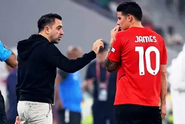 Xavi Hernández antes de irse al FC Barcelona tuvo una conversación con James Rodríguez donde le advertía temas puntuales del fútbol de Qatar.