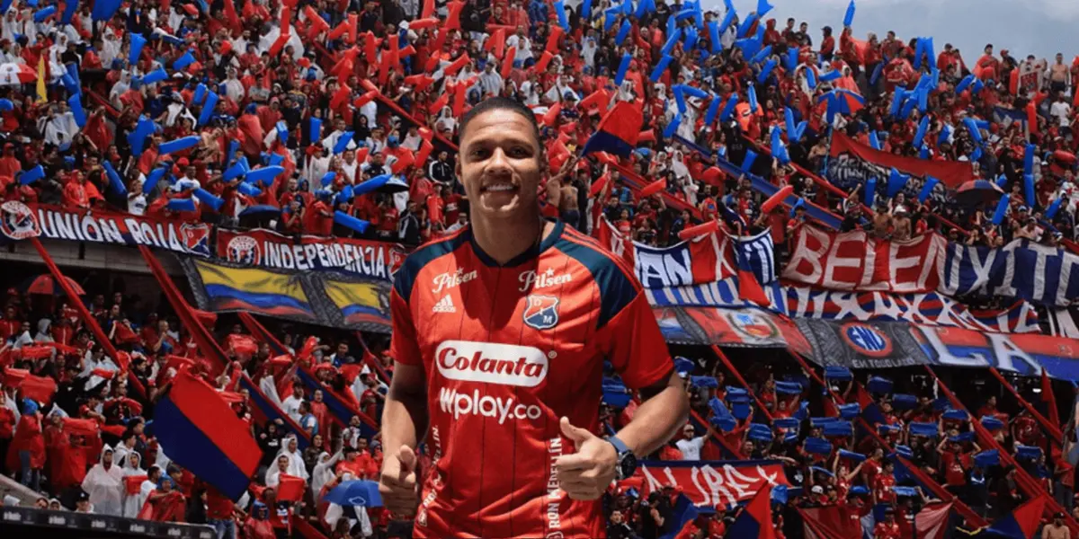 Yairo Moreno fue presentado por el Deportivo Independiente Medellín y sus aficionados mostraron todo su cariño. 