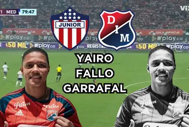 Yairo Moreno se comió un gol cantado en el DIM contra el Junior FC.