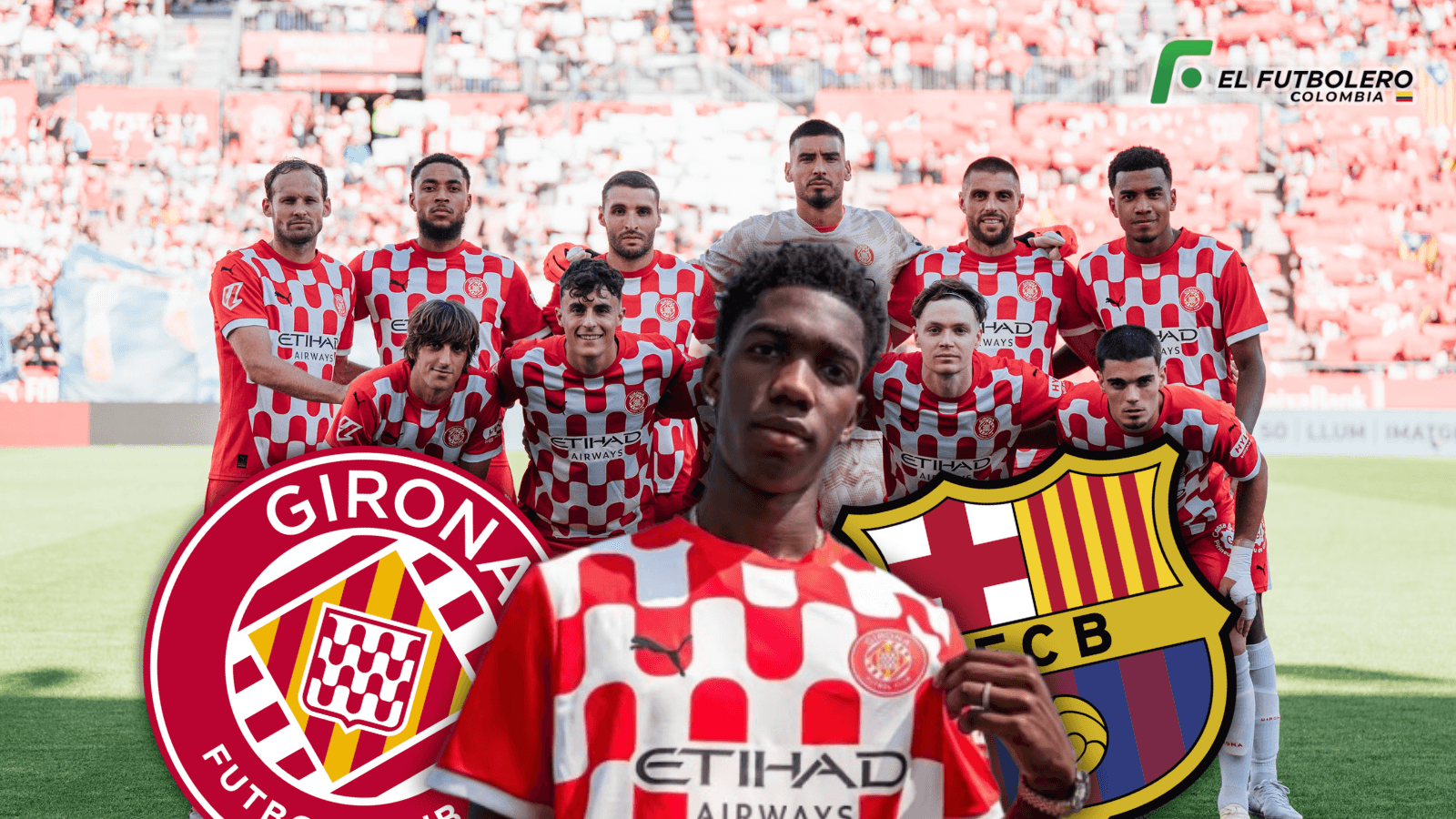 Yaser Asprilla Foto: Girona CF y Escudoteca PN