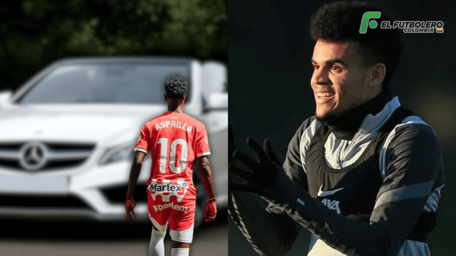 Yaser Asprilla y Luis Díaz Foto: Pexels, Girona FC y X