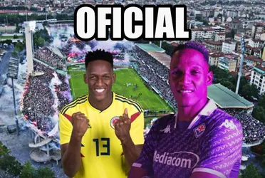 Yerry Mina es oficialmente nuevo jugador de la Fiorentina de Italia.