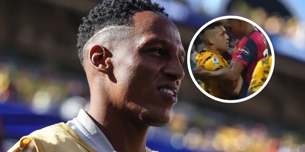 Yerry Mina Foto: Captura de ESPN y NTN24
