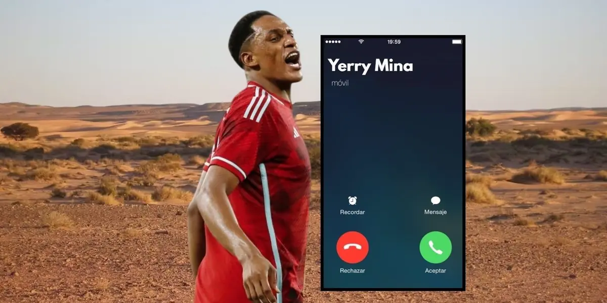 Yerry Mina fue descartado por un importante equipo para el cual sonaba.