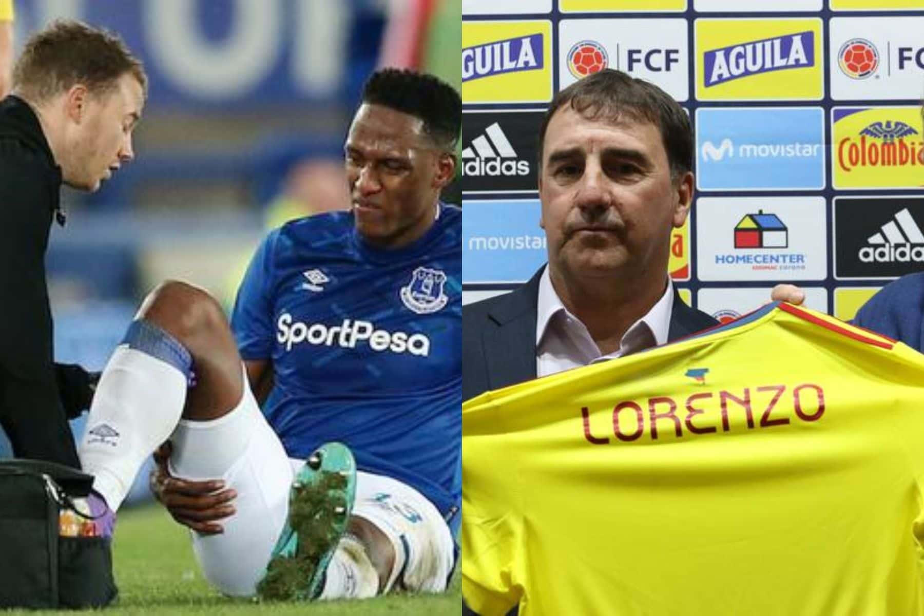 Yerry Mina ha tenido lesiones recurrentes que no son nada positivas para el Everton y para la Selección Colombia.