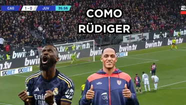 Yerry Mina hizo gol en Italia con el Cagliari ante la Juventus