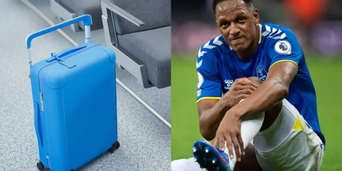 Yerry Mina no la pasa bien en el Everton y su futuro está en duda en ese club.