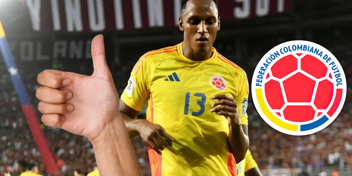 Yerry Mina marcó y además se llevó un gran dato en las Eliminatorias a favor de Colombia Foto: FCF, Escudoteca y Pexels