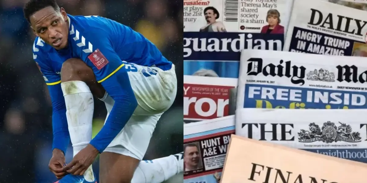 Yerry Mina podría salir del Everton de acuerdo a lo que advierten en la prensa de Inglaterra.