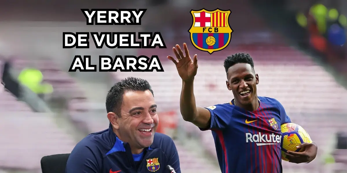 Yerry Mina podría volver al FC Barcelona.
