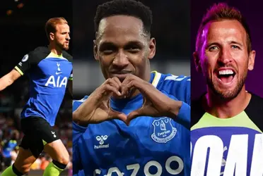 Yerry Mina pudo decirle adiós al Everton con las mejores noticias y hasta Harry Kane le dio una ayudita al colombiano.