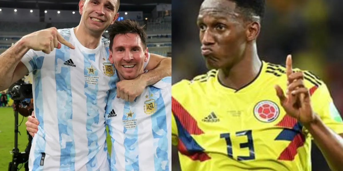 Yerry Mina se vio envuelto en un problema con otro jugador en el extranjero.