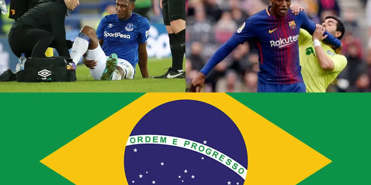 Yerry Mina tiene un futuro complicado y se rumora que podría terminar jugando en Brasil en el año 2023.