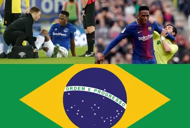 Yerry Mina tiene un futuro complicado y se rumora que podría terminar jugando en Brasil en el año 2023.