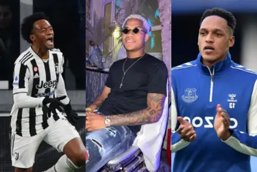 Yerry Mina y Juan Guillermo Cuadrado tuvieron una actividad en Cartagena que es la casa habitual de Wilmar Barrios.