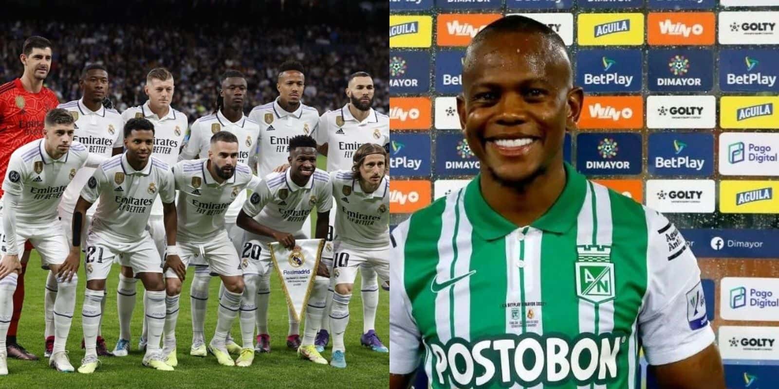 Yerson Candelo destacado en la Copa Libertadores 2023 con Atlético Nacional y lo comparan con un jugador del Real Madrid.