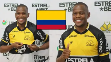 Yerson Candelo en su paso por el Criciúma Esporte Clube de Brasil