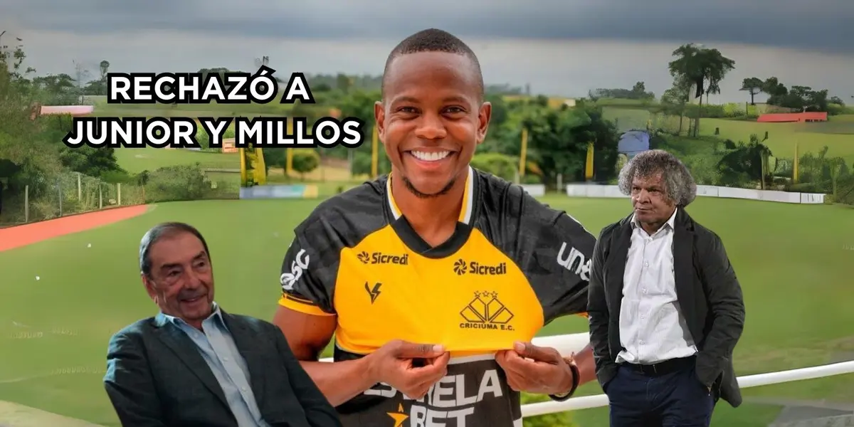 Yerson Candelo prefirió a un equipo chico de Brasil antes que a Junior FC y Millonarios FC.