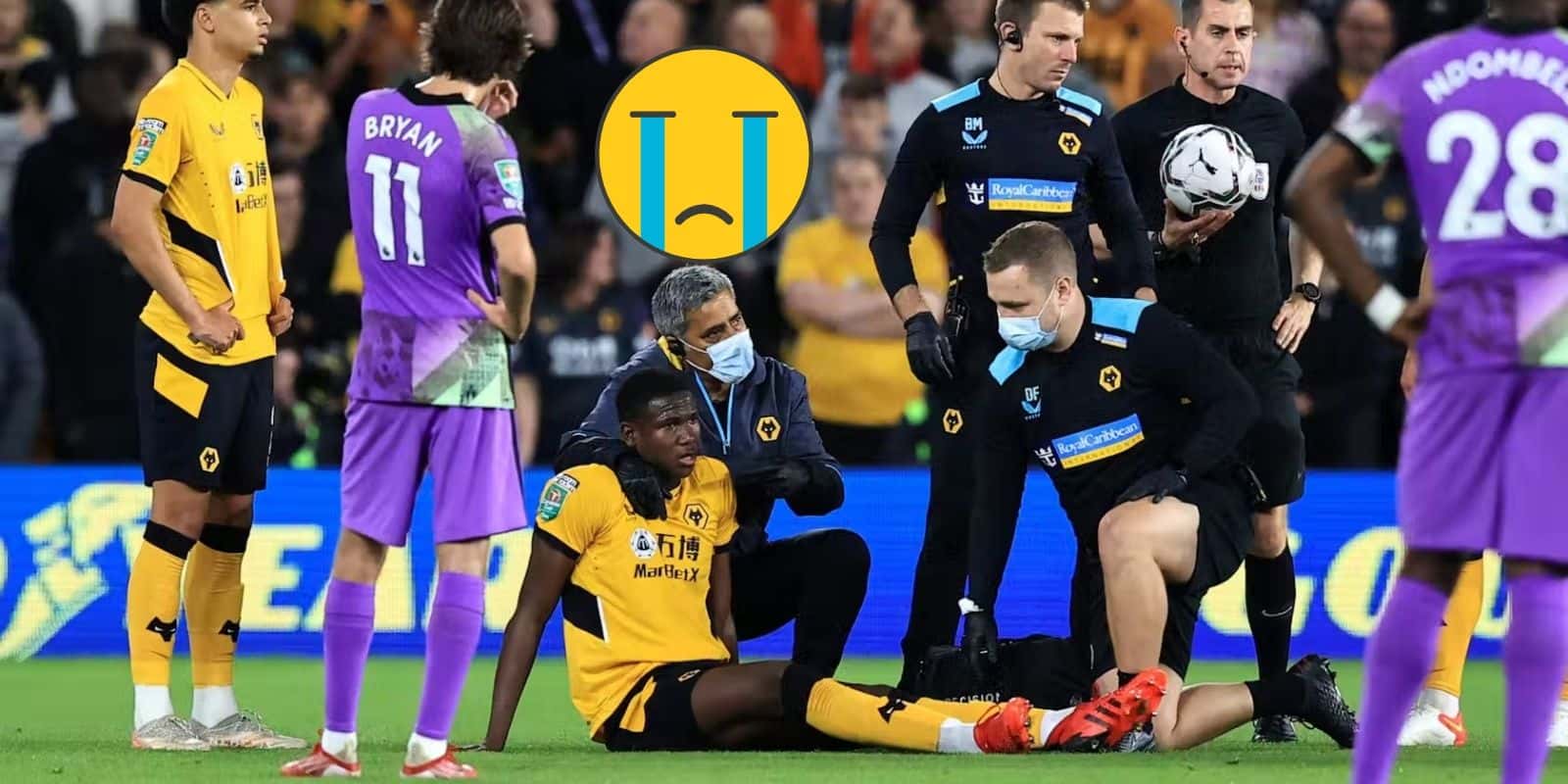 Yerson Mosquera recibió la peor noticia en Inglaterra.