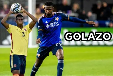 Yerson Mosquera se reportó con un golazo en Estados Unidos.