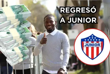 Yimmi Chará regresó al Junior FC.
