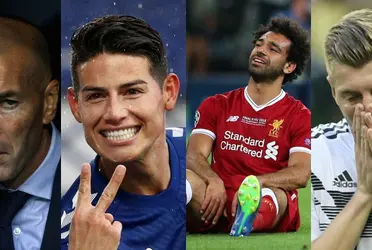 Zinedine Zidane nunca le dio confianza en Real Madrid y ahora James Rodríguez humilla a Mohamed Salah y a Toni Kroos.