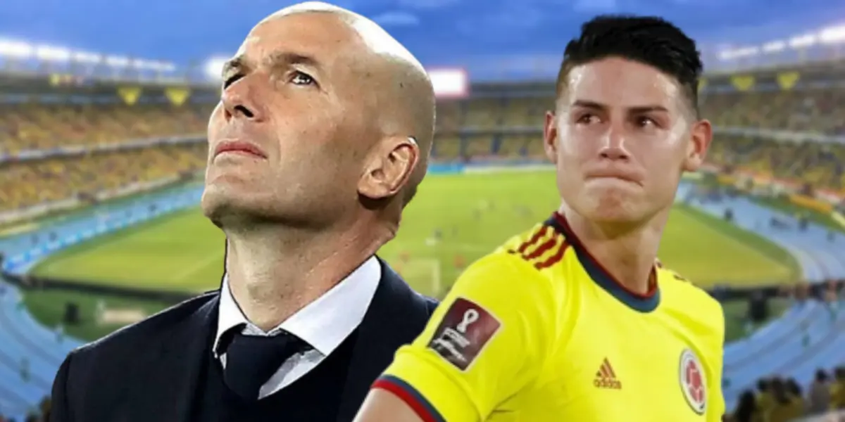 Zinedine Zidane y James Rodríguez.