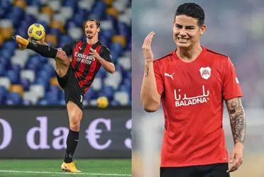 Zlatan Ibrahimović le daría una lección de humildad a James Rodríguez en medio del momento que vive el colombiano en Qatar.