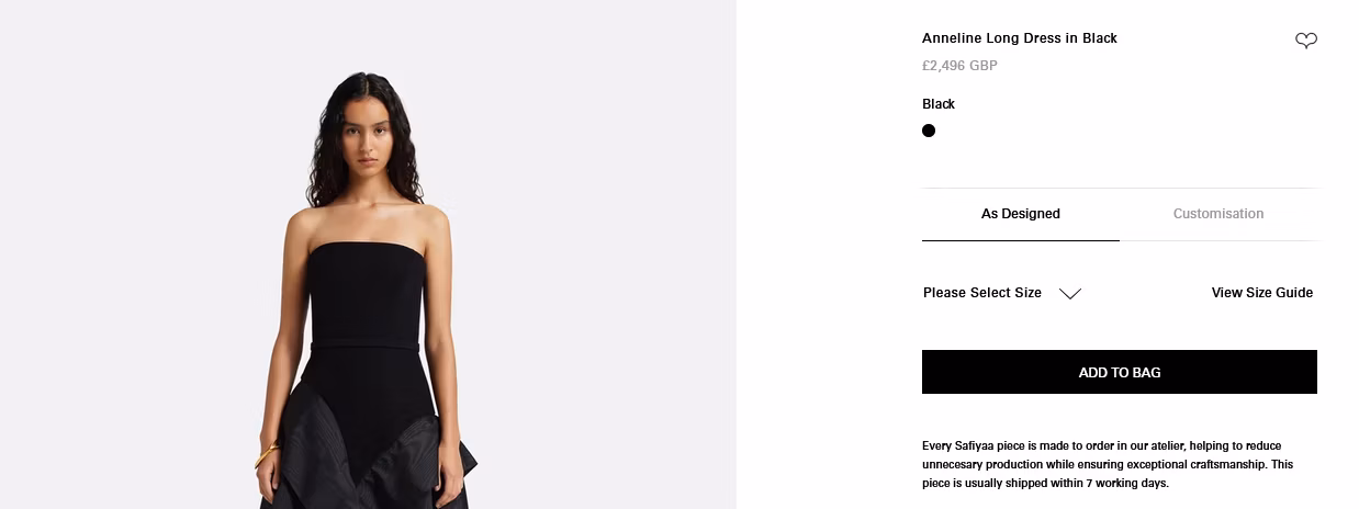 • El vestido 'Anneline' de la marca Safiyaa: el diseño de alta costura que Geraldine Ponce lució en el Balón de Oro 2026.