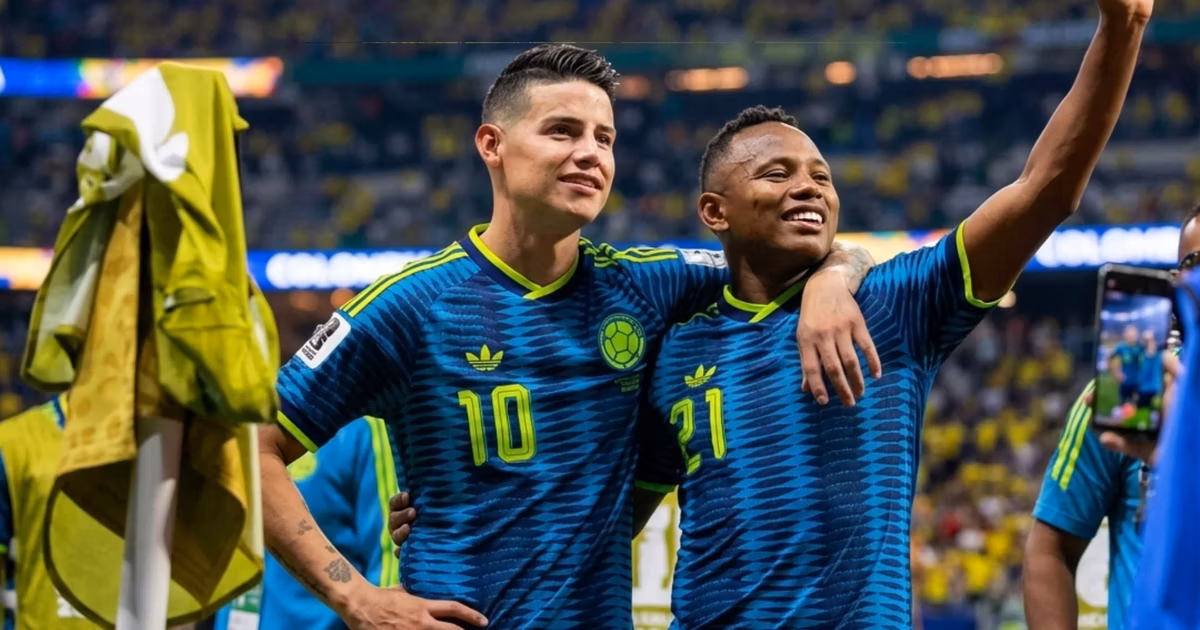 Jáminton Campaz y James Rodriguez