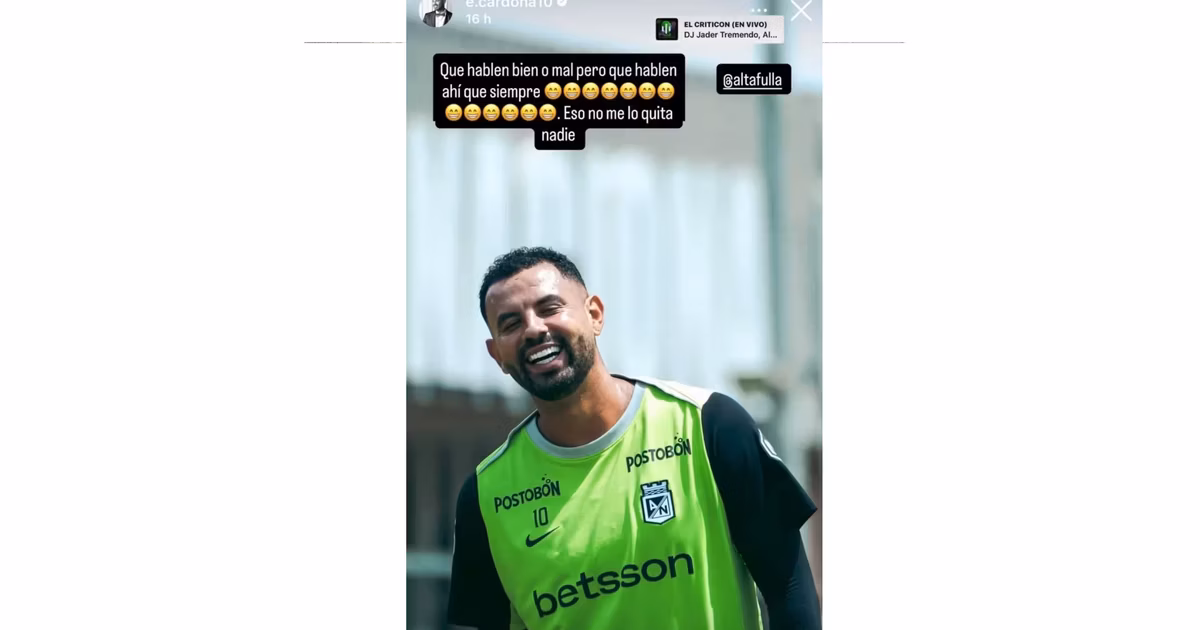 Edwin Cardona en IG