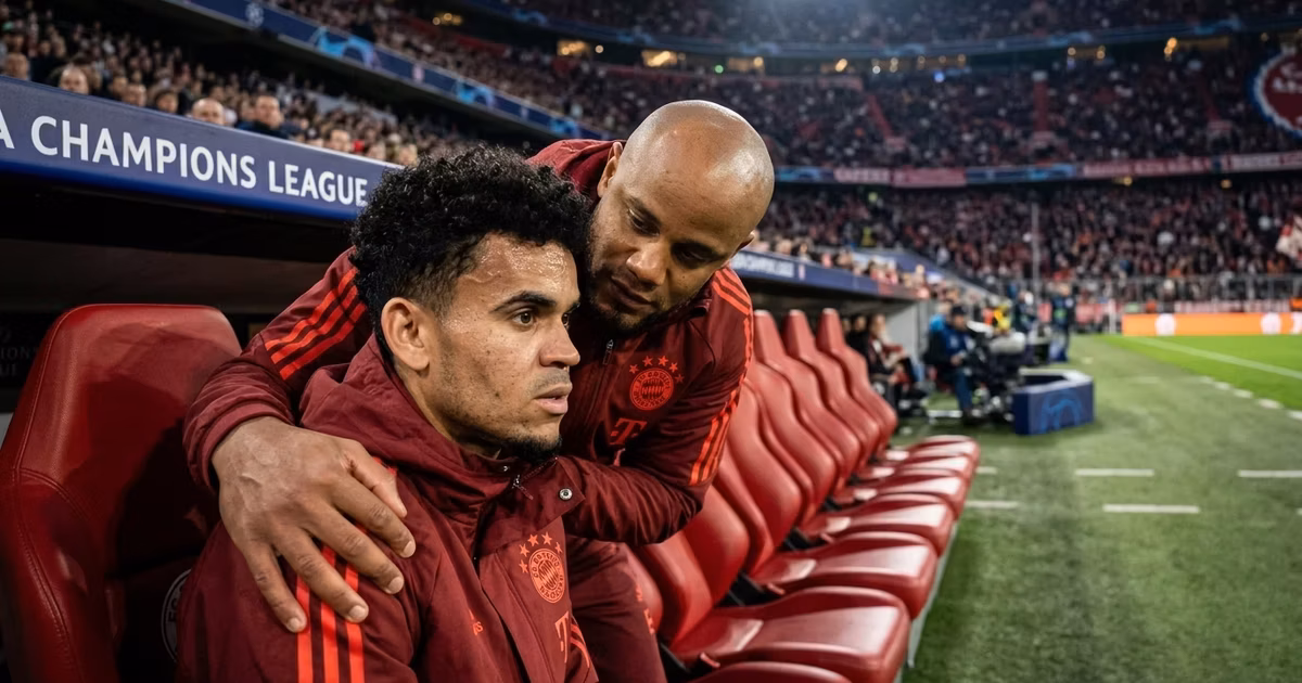 Luis Díaz y Vincent Kompany