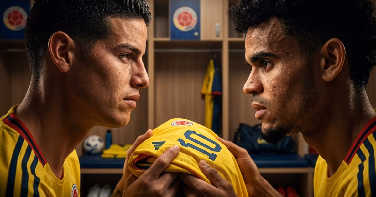 James Rodríguez y Luis Díaz
