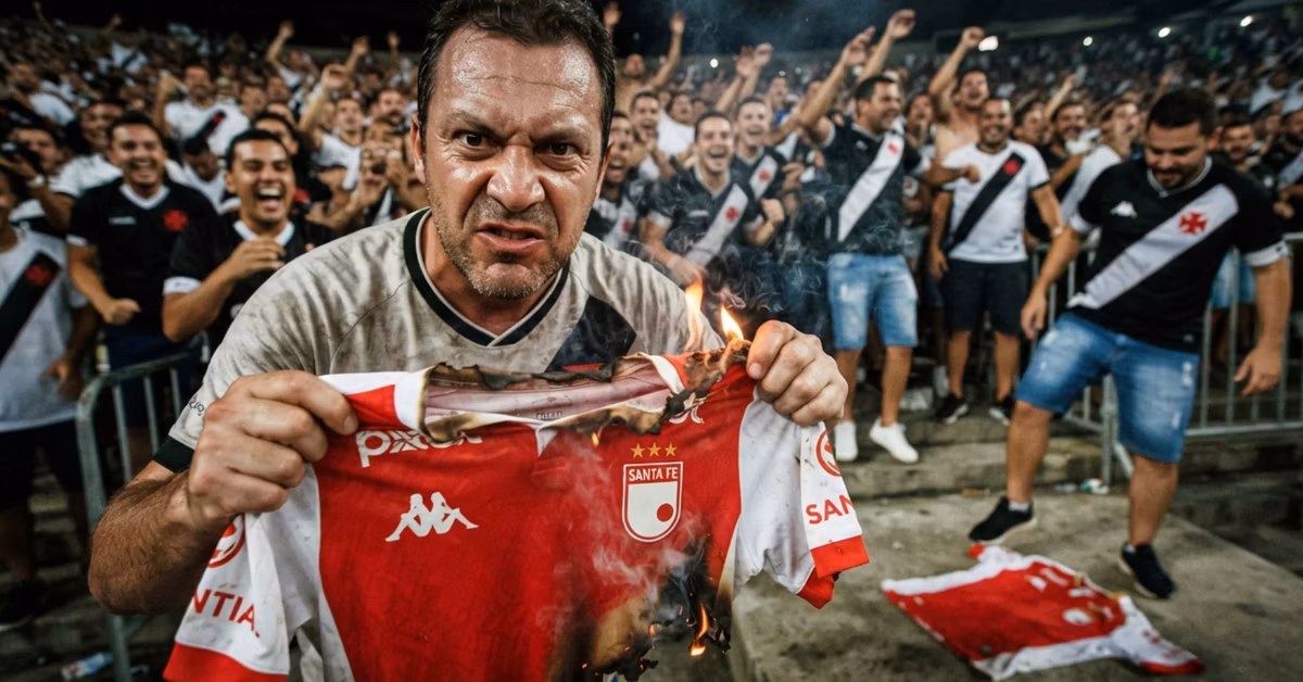 Los hinchas de Vasco da Gama hicieron de menos a Santa Fe tras enterarse que lo enfrentarán en cuartos de final de Sudamericana