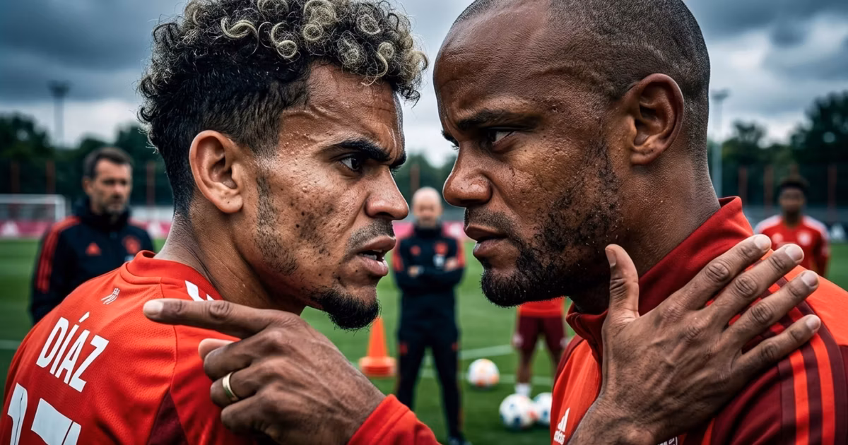 Luis Díaz y Vincent Kompany