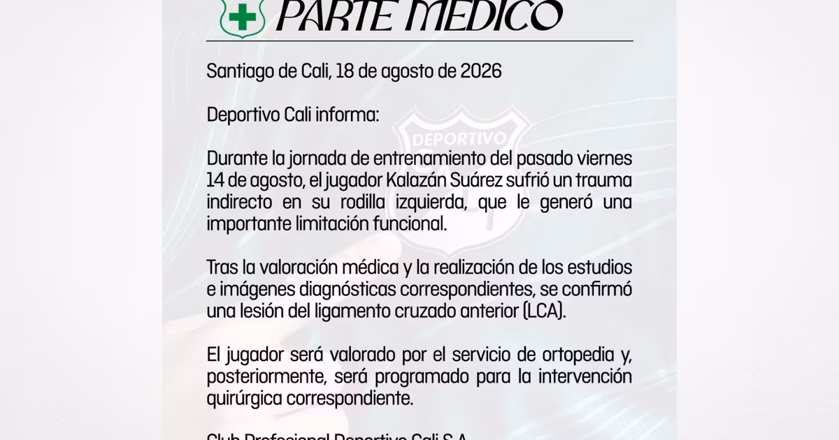 Parte Médico Deportivo Cali