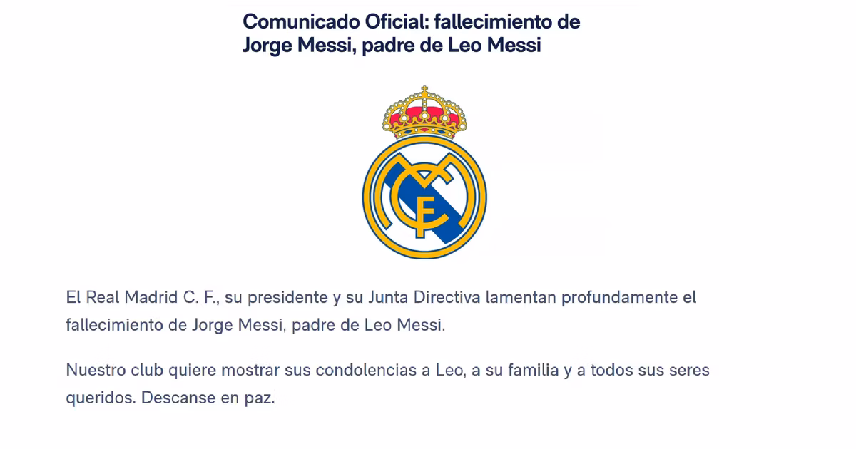Comunicado Real Madrid