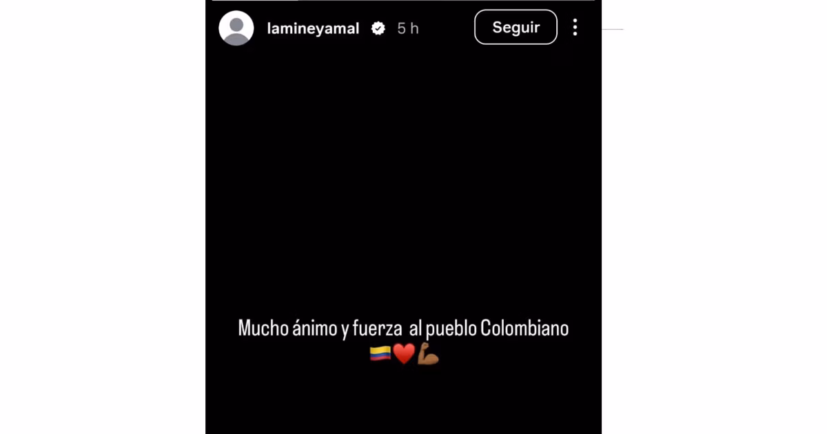 Historia instagram de Lamine Yamal