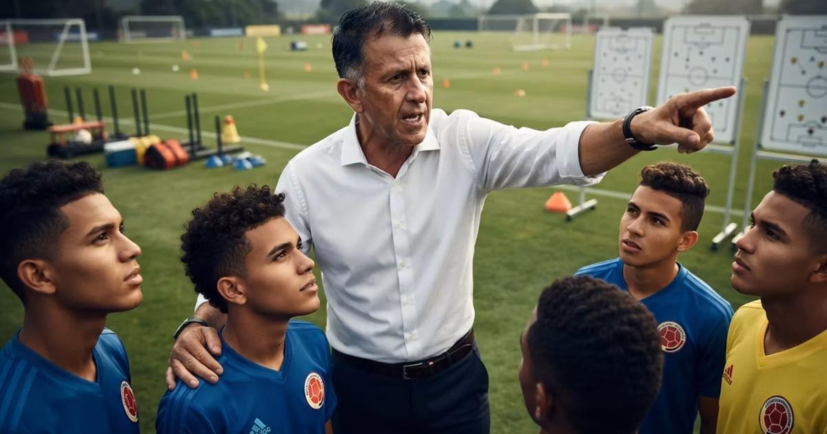 Juan Carlos Osorio con las inferiores 