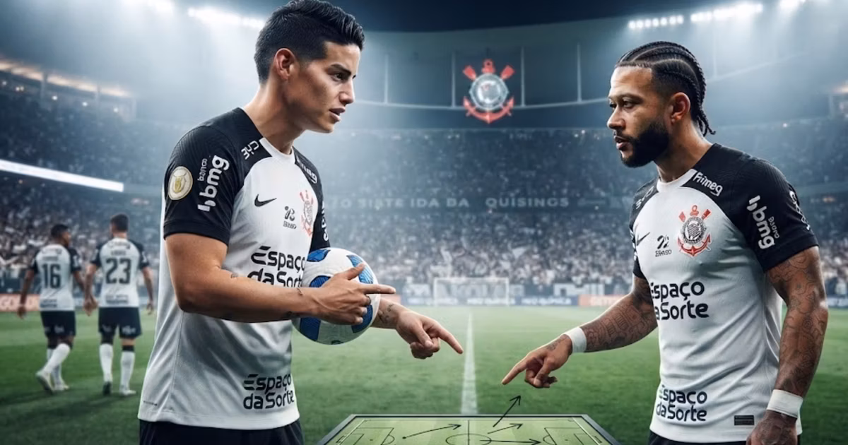 James Rodríguez y Memphis Depay