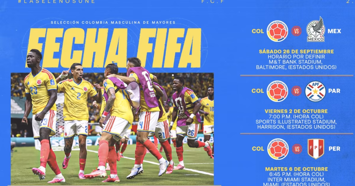 Partidos de la selección colombiana