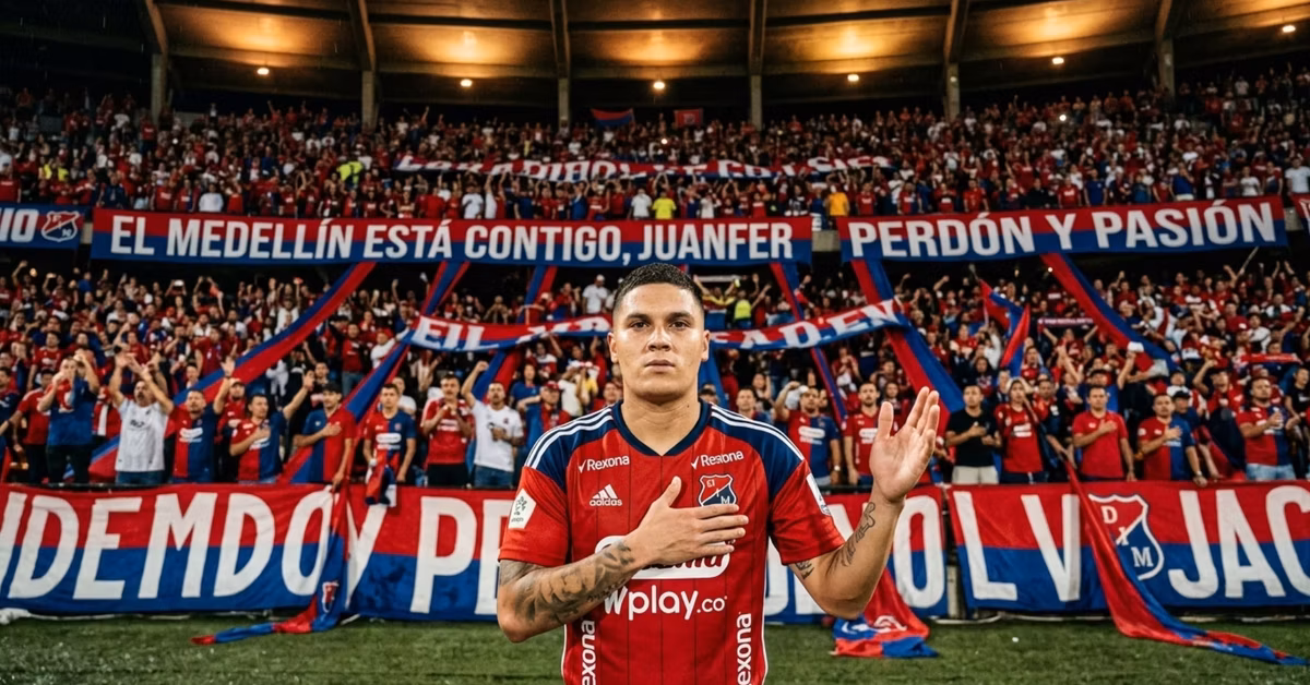 Juanfer Quintero vuelve al DIM y sorprende con una disculpa a la hinchada