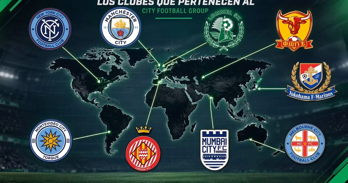 Los Clubes que pertenecen al City Football Group