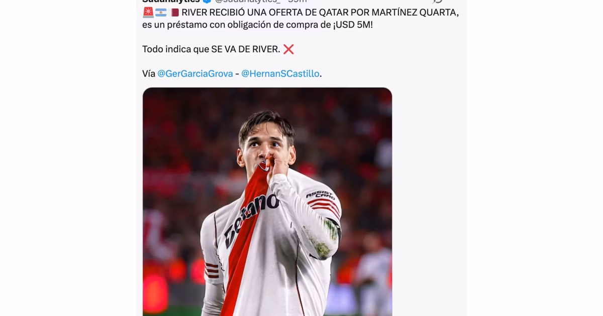 USD 5 millones Lucas Martínez Quarta